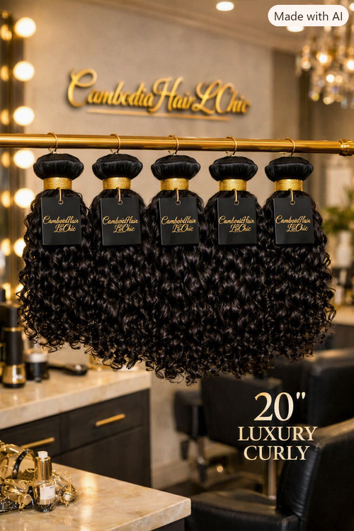 20” Inch Curly Hair Bundle of 10 – Natural Black